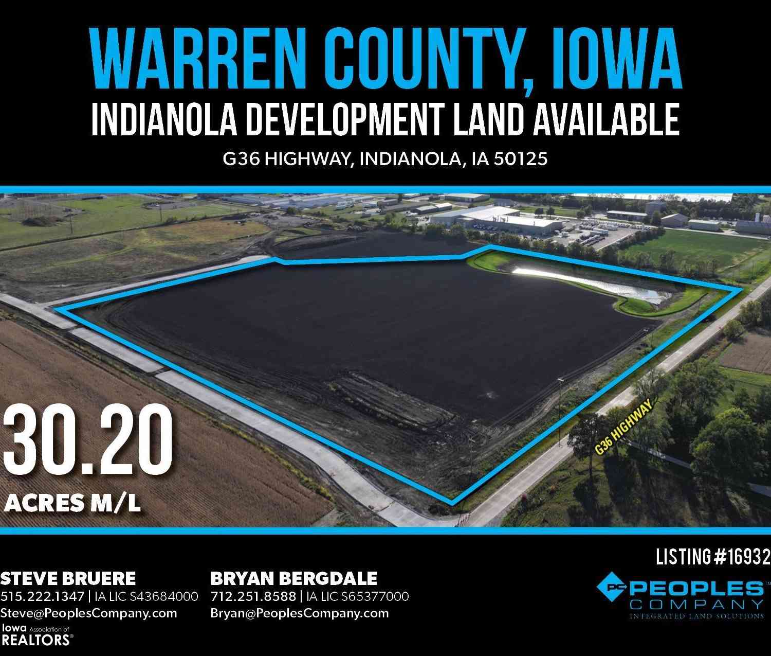 Vacant Land For Sale - G36 Highway<br/> Warren County, Indianola, IA 50125