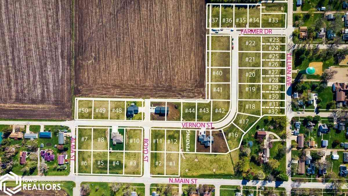 Vacant Land For Sale - 614 N Vernon Street<br/> Grundy County, Conrad, IA 50621