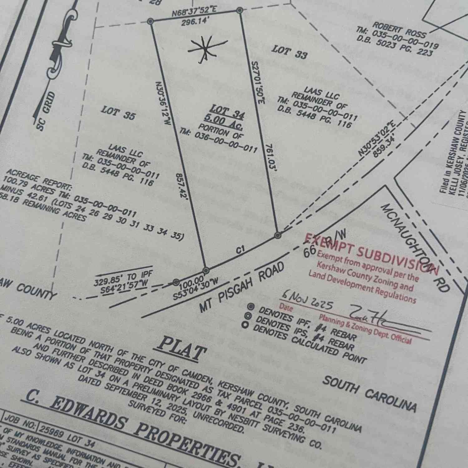 Vacant Land For Sale - Mt Pisgah Road<br/> Kershaw, SC 29067