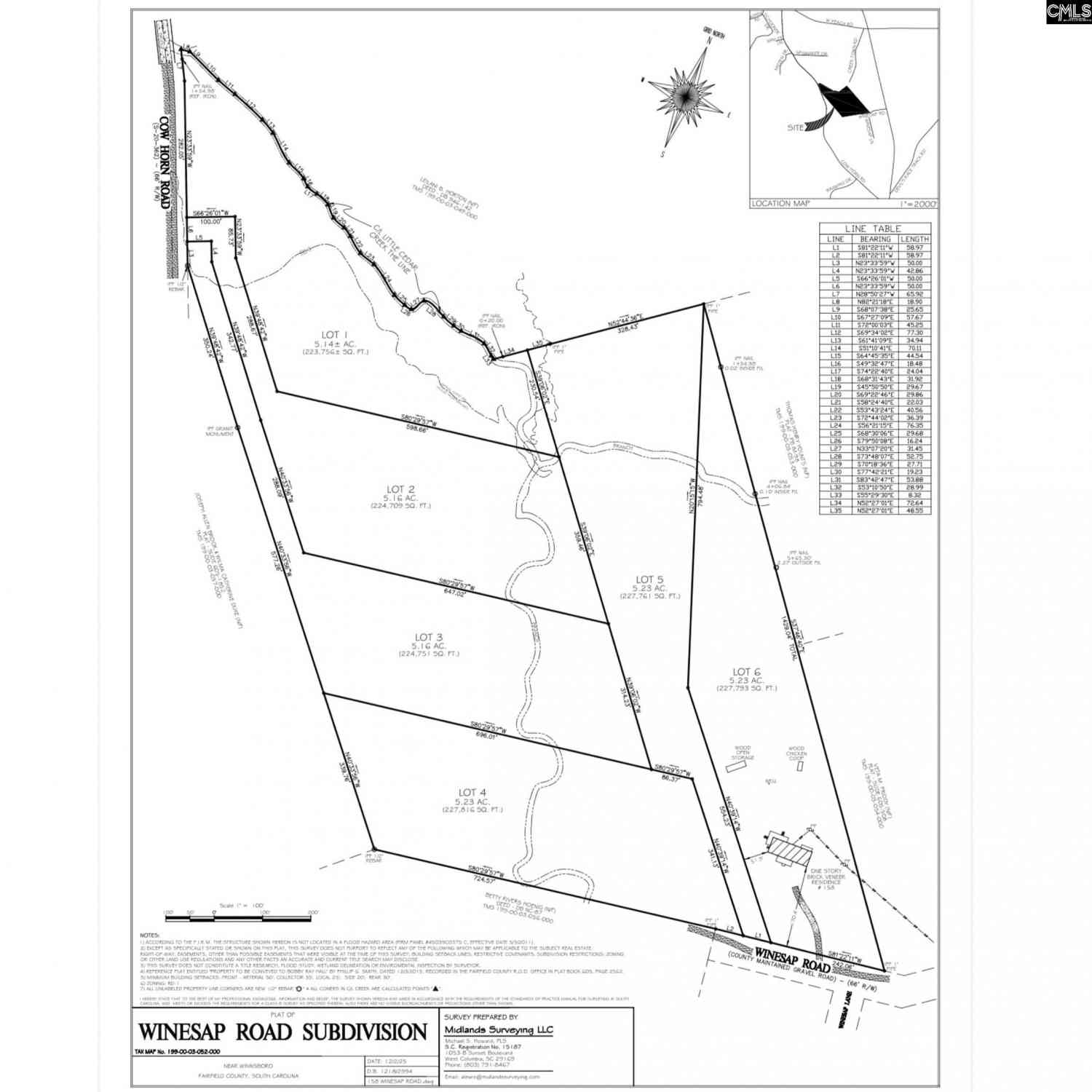 Vacant Land For Sale - 753 Cowhorn Road<br/> Winnsboro, SC 29180