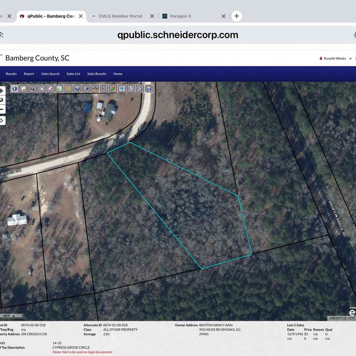 Vacant Land For Sale - Crouch Circle<br/> Bamberg, SC 29003