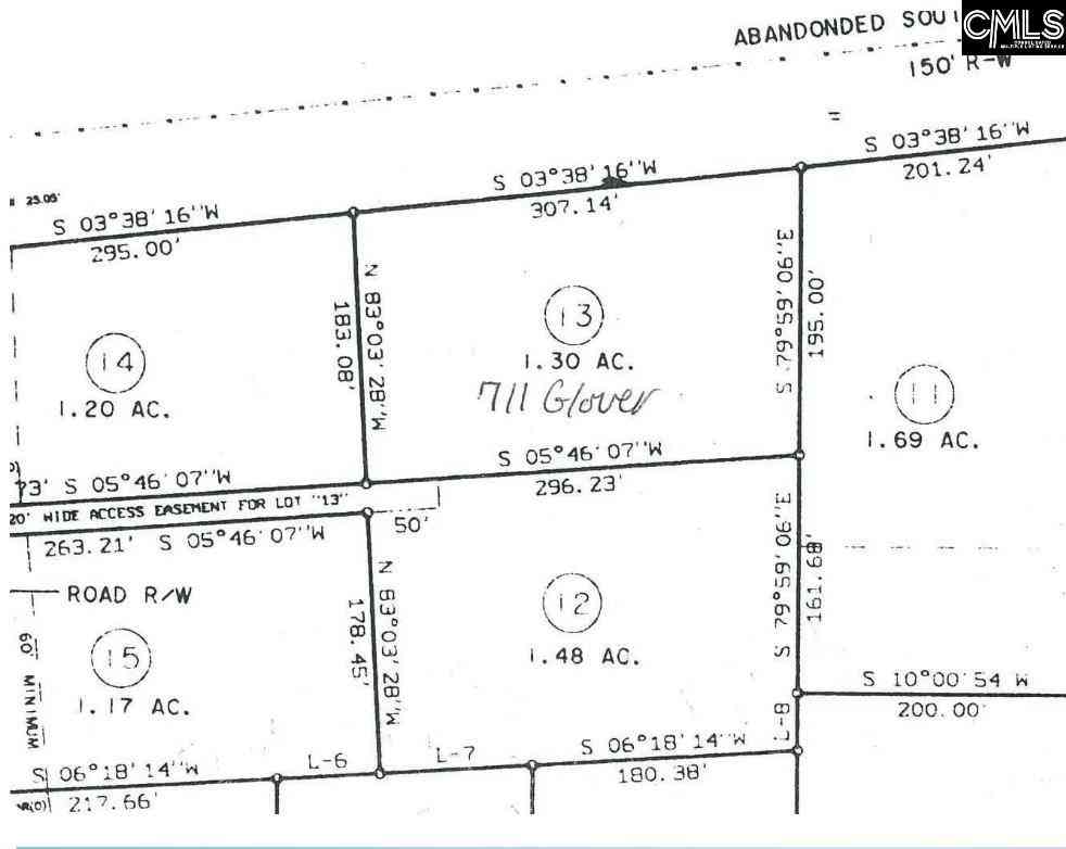 Vacant Land For Sale - 711 Glover Road<br/> Lexington County, Pelion, SC 29123
