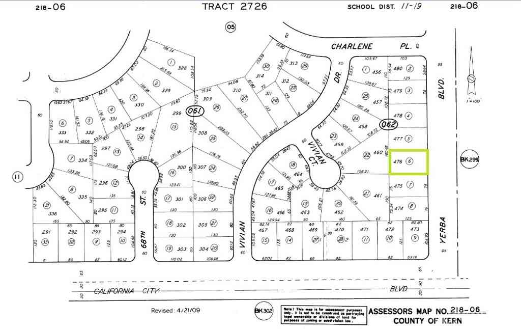 Vacant Land For Sale - 21806206 Yerba Boulevard<br/> California City, CA 93505