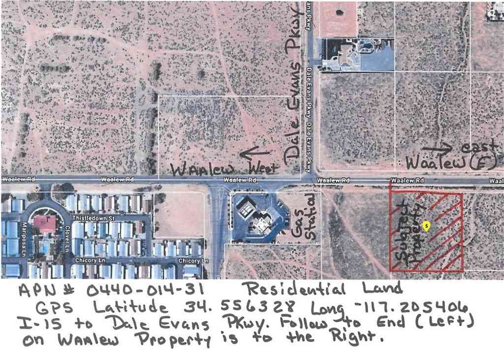 Vacant Land For Sale - 31 Waalew Road<br/> Apple Valley, CA 92308