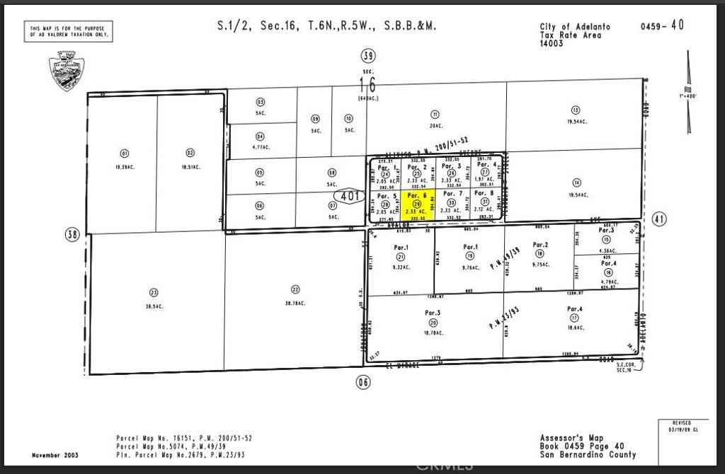 Vacant Land For Sale - Avalon Parcel #0459-401-29 Avenue<br/> Adelanto, CA 92301