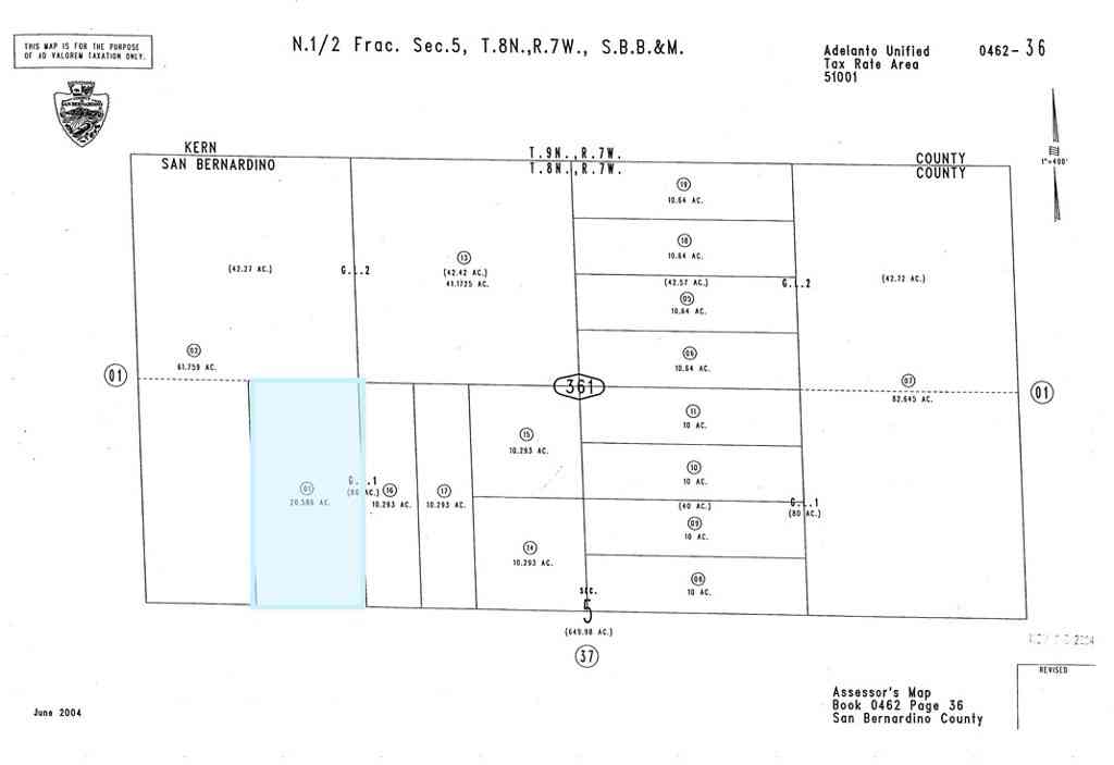 Vacant Land For Sale - West Of Hwy 395 #2<br/> Adelanto, CA 92301