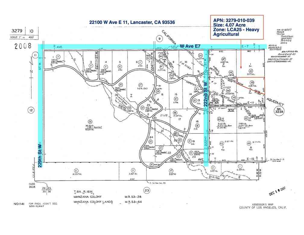 Vacant Land For Sale - 22100 West Ave E-11<br/> Lancaster, CA 93536