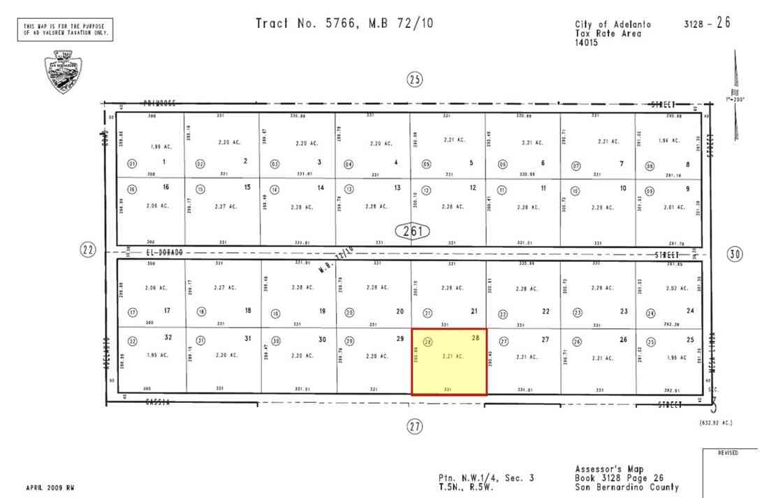 Vacant Land For Sale - Cassia Road<br/> Adelanto, CA 92301