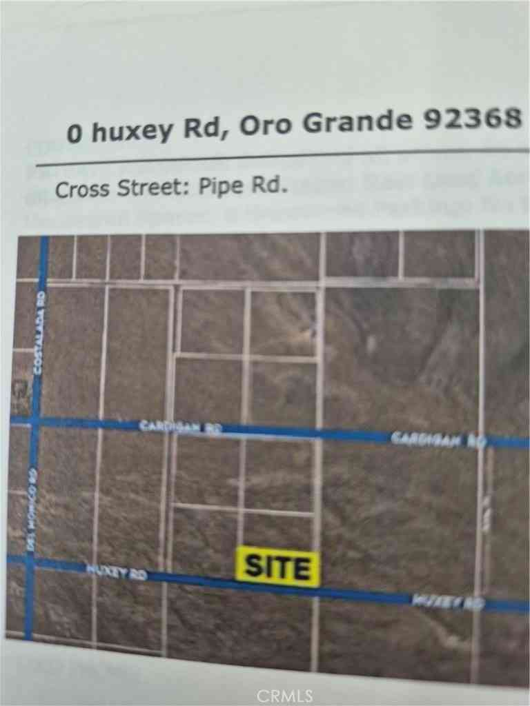 Vacant Land For Sale - Huxey Road<br/> Oro Grande, CA 92368