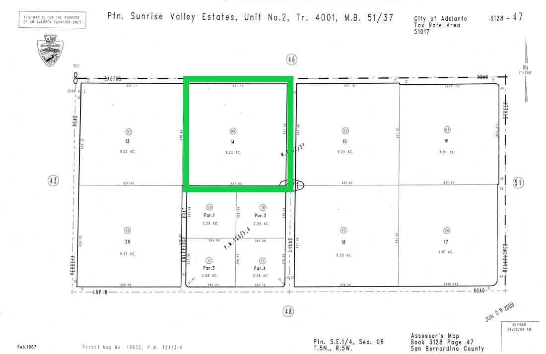 Vacant Land For Sale - Cactus Road<br/> Adelanto, CA 92301