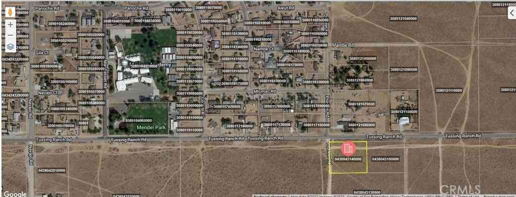 Vacant Land For Sale - 22109 Tussing Ranch Rd Road<br/> Apple Valley, CA 92308