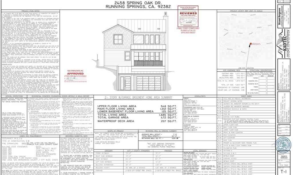 Vacant Land For Sale - 2458 Spring Oak<br/> Running Springs, CA 92382