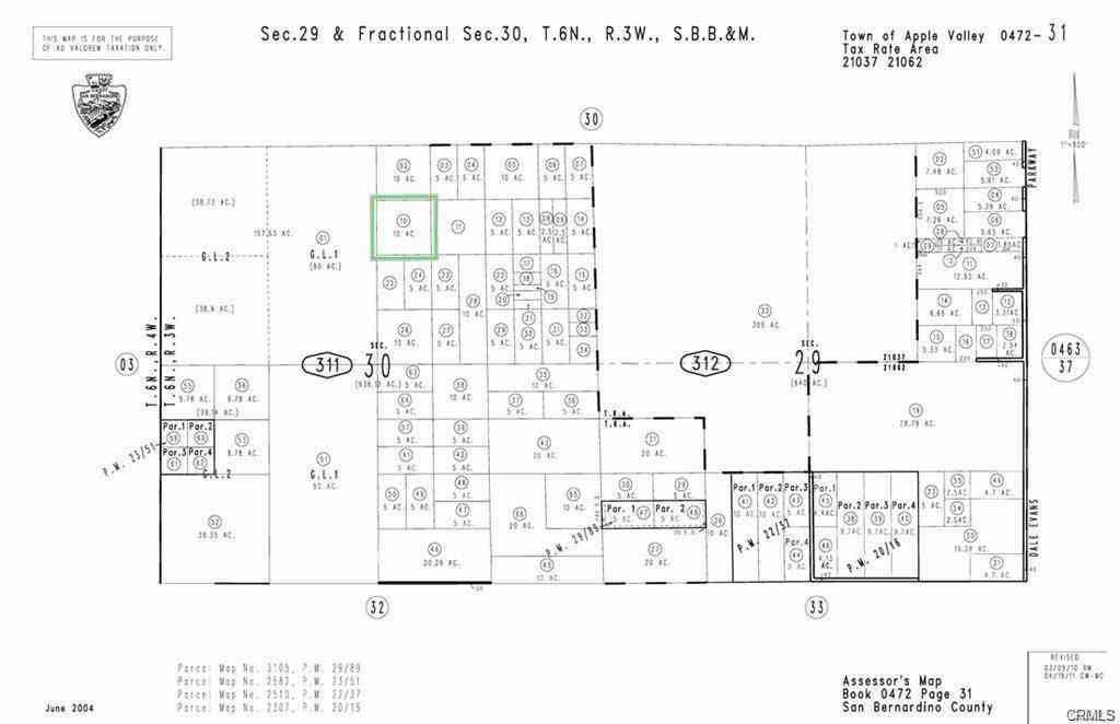 Vacant Land For Sale - 1 Los Padres Road<br/> Apple Valley, CA 92307