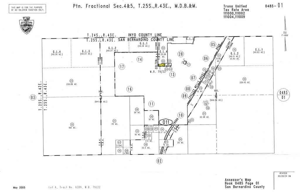 Vacant Land For Sale - Elm Street<br/> Trona, CA 93562