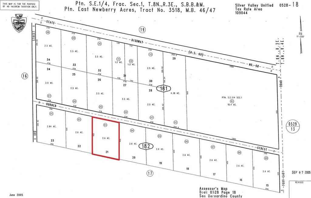 Vacant Land For Sale - 47825 Horner<br/> Newberry Springs, CA 92365