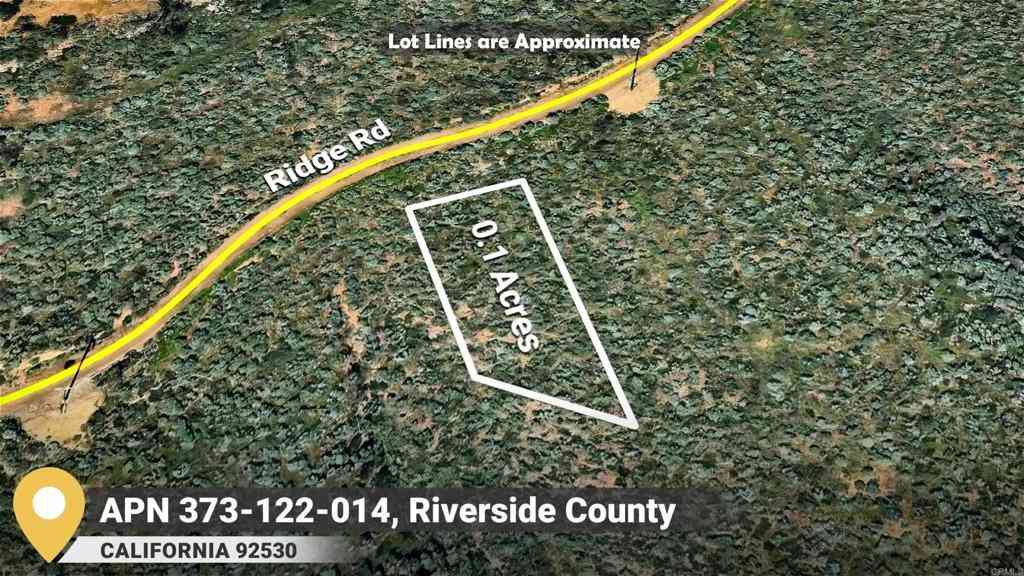 Vacant Land For Sale - 1 Ridge Road<br/> Lake Elsinore, CA 92530