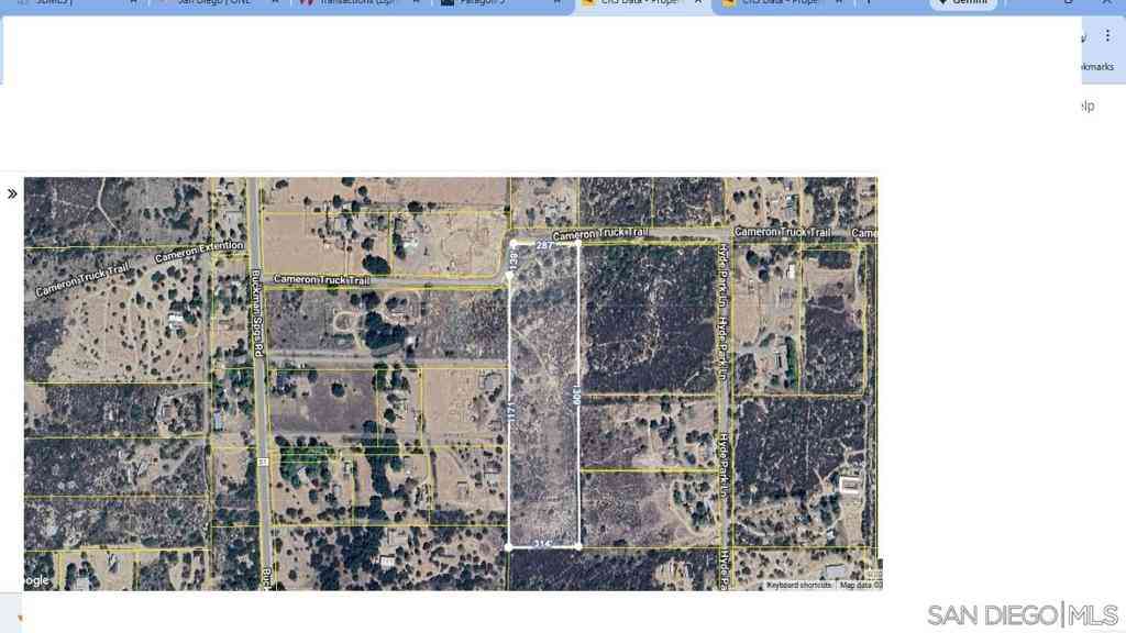Vacant Land For Sale - Buckman Springs Rd<br/> San Diego, CA 91906