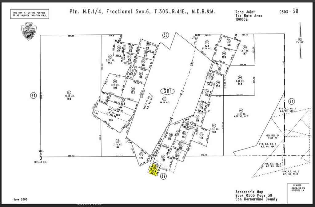 Vacant Land For Sale - 690 Red<br/> San Bernardino County, Red Mountain, CA 93558