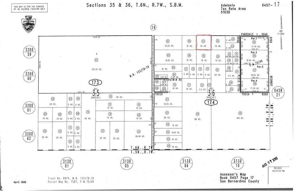 Vacant Land For Sale - Parkdale Rd<br/> Adelanto, CA 92301