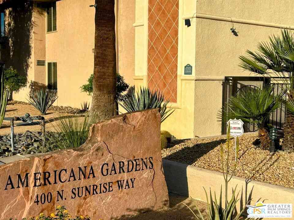 Condo For Sale - 400 N Sunrise Way #101<br/> Palm Springs, CA 92262