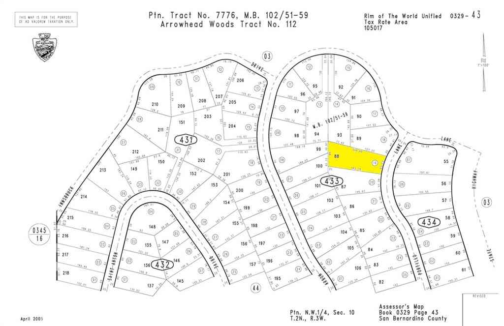 Vacant Land For Sale - 1356 Portillo Lane<br/> Lake Arrowhead, CA 92352