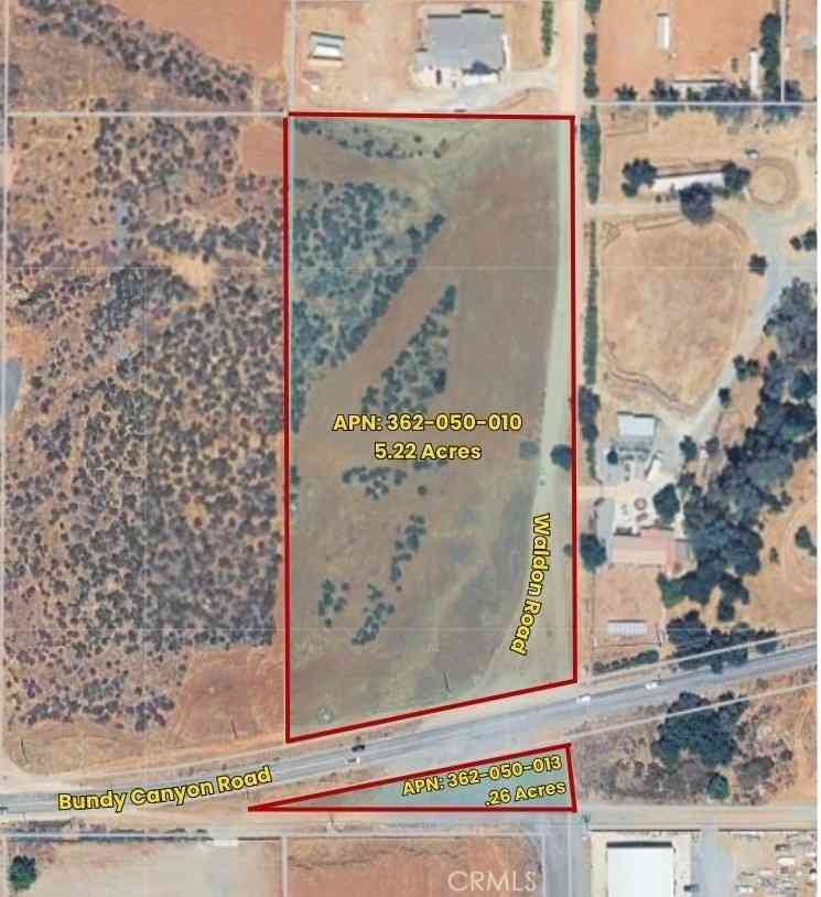 Vacant Land For Sale - 25390 Bundy Canyon Road<br/> Menifee, CA 92584