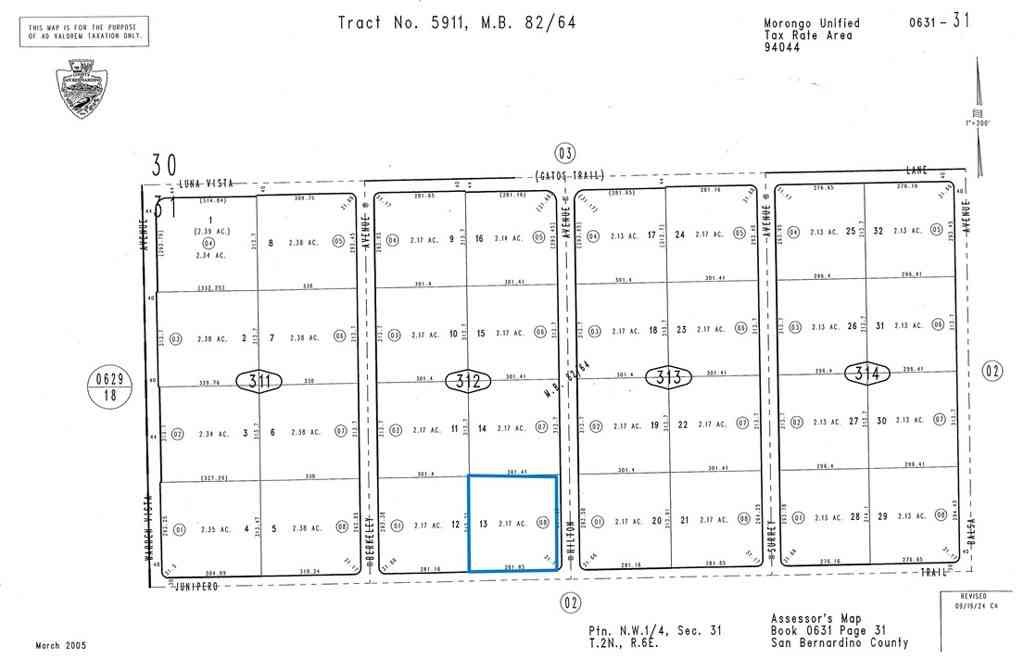 Vacant Land For Sale - Hilton/junipero<br/> Landers, CA 92285