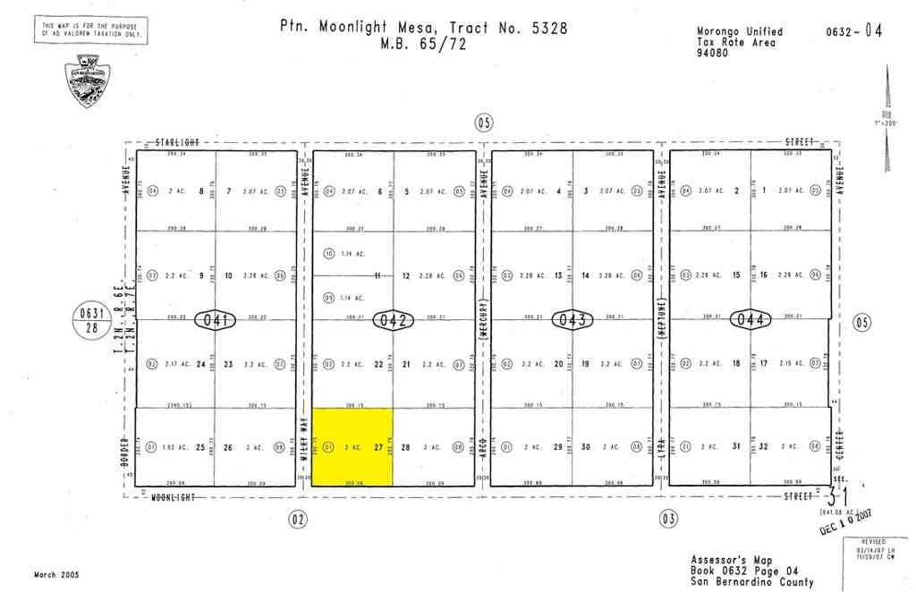 Vacant Land For Sale - 62624 Moonlight Mesa Street<br/> Joshua Tree, CA 92252