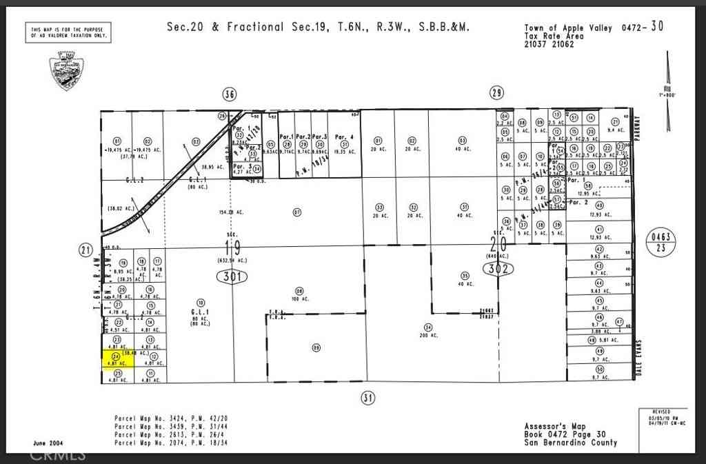 Vacant Land For Sale - Los Padres Parcel #0472-301-24 Road<br/> Apple Valley, CA 92307