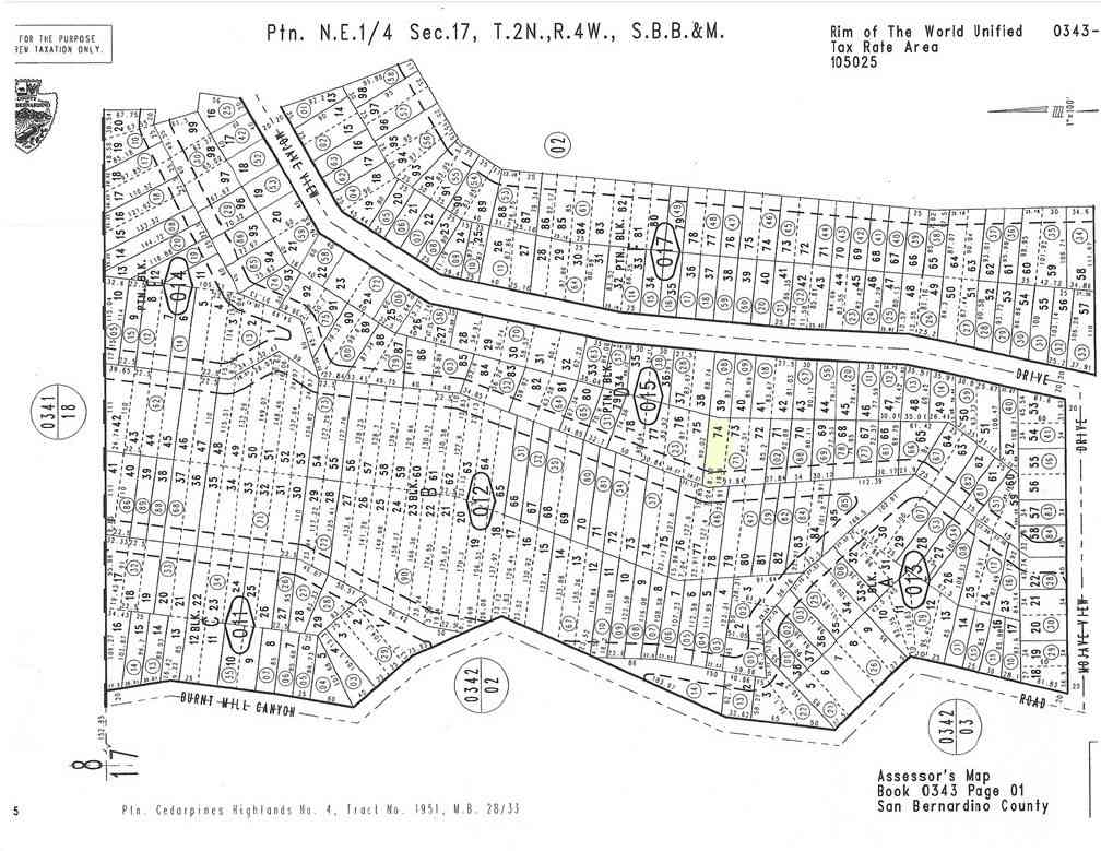 Vacant Land For Sale - 34301574 Mojave View Drive<br/> Cedarpines Park, CA 92322