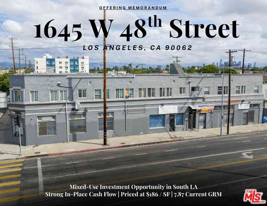 Homes For Sale - 1645 W 48th Street<br/> Los Angeles, CA 90062