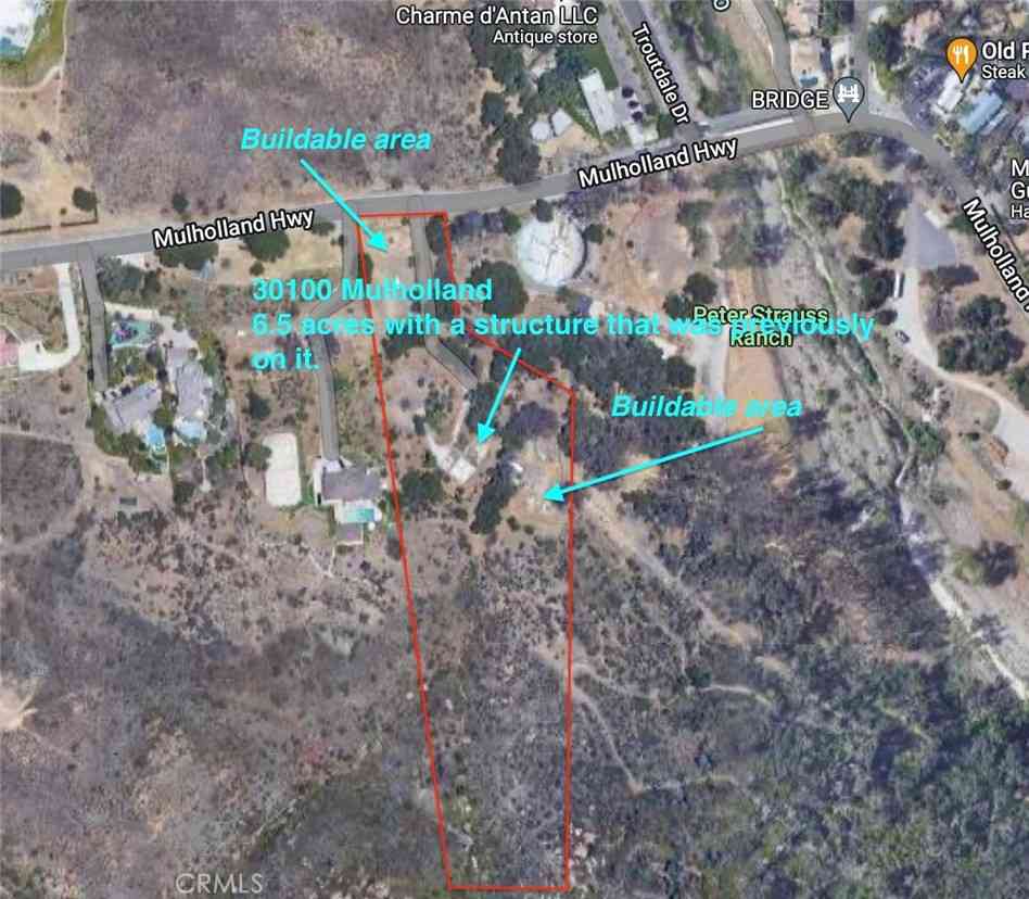 Vacant Land For Sale - 30100 Mulholland<br/> Los Angeles County, Agoura, CA 91301