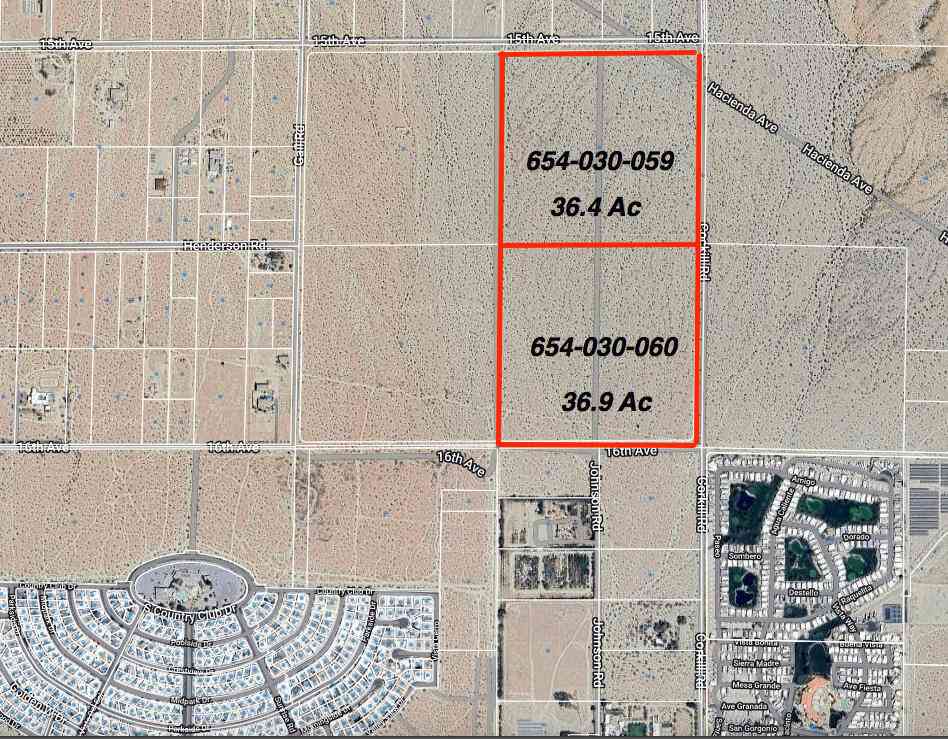 Vacant Land For Sale - Corkill Road<br/> Riverside County, Sky Valley, CA 92241