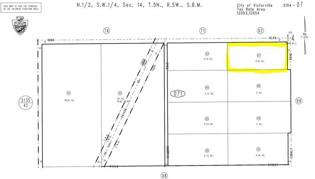 Vacant Land For Sale - 8888 HOOK Hook Boulevard<br/> San Bernardino County, Victorville, CA 92394
