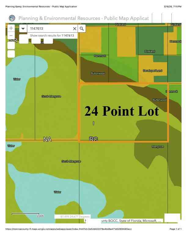 Vacant Land For Sale - Disturbed Pine Road ROAD<br/> Cudjoe Key, FL 33042