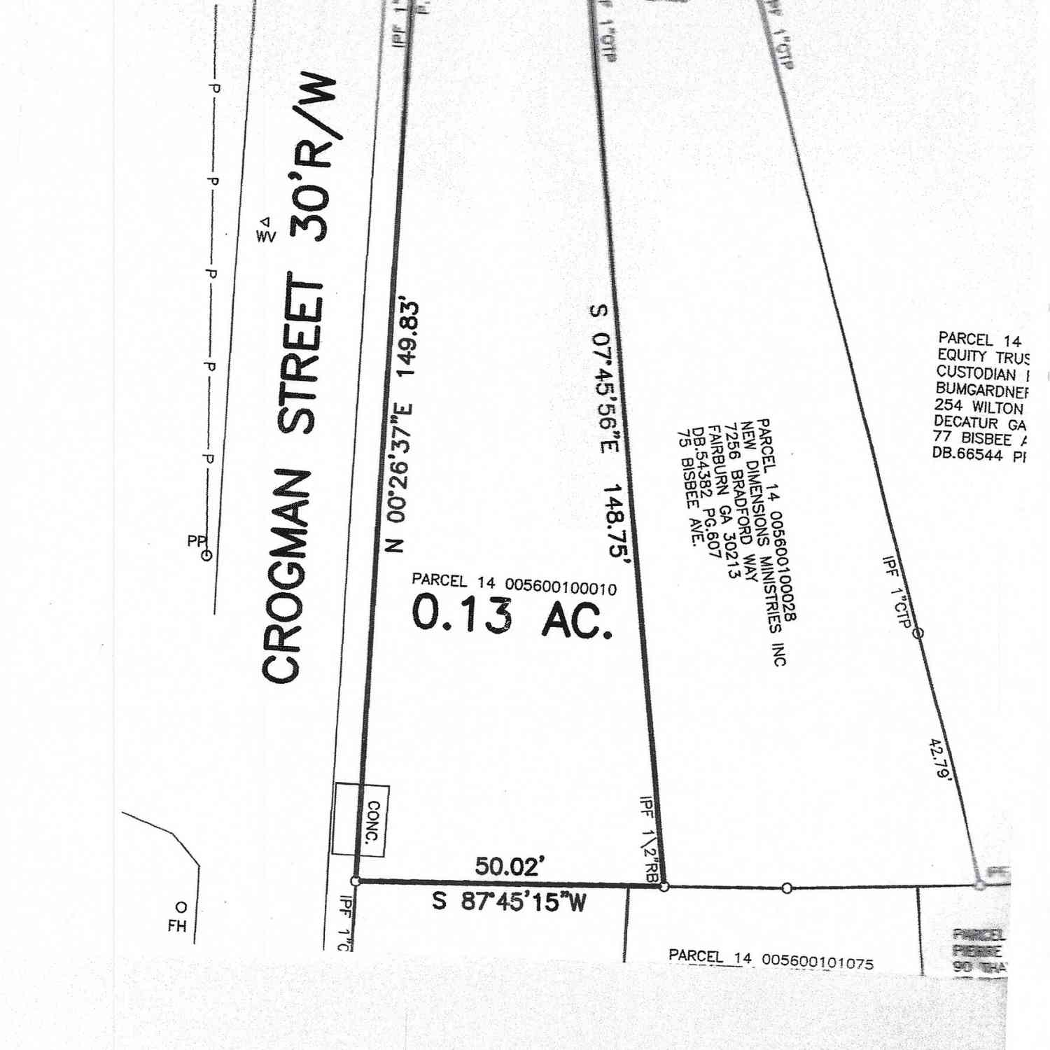 Vacant Land For Sale - Crogman Street SE<br/> Atlanta, GA 30315