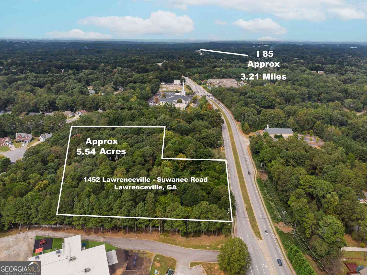 Vacant Land For Sale - 1452 Lawrenceville Suwanee Road<br/> Lawrenceville, GA 30043