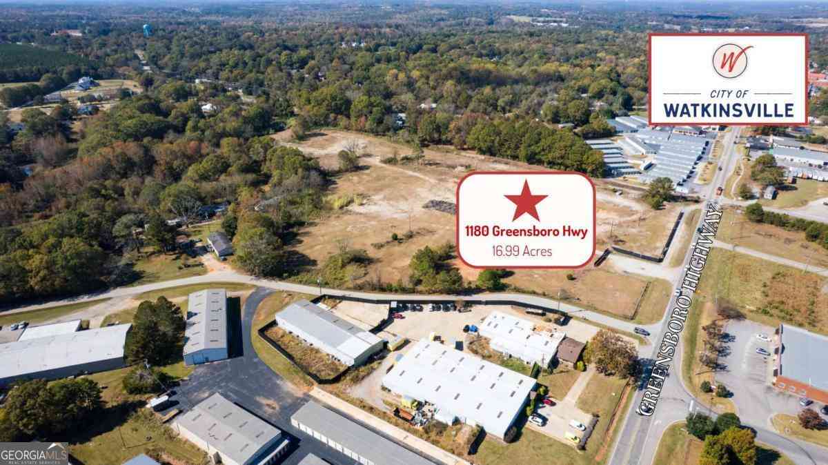 Vacant Land For Sale - 1180 Greensboro Highway<br/> Watkinsville, GA 30677