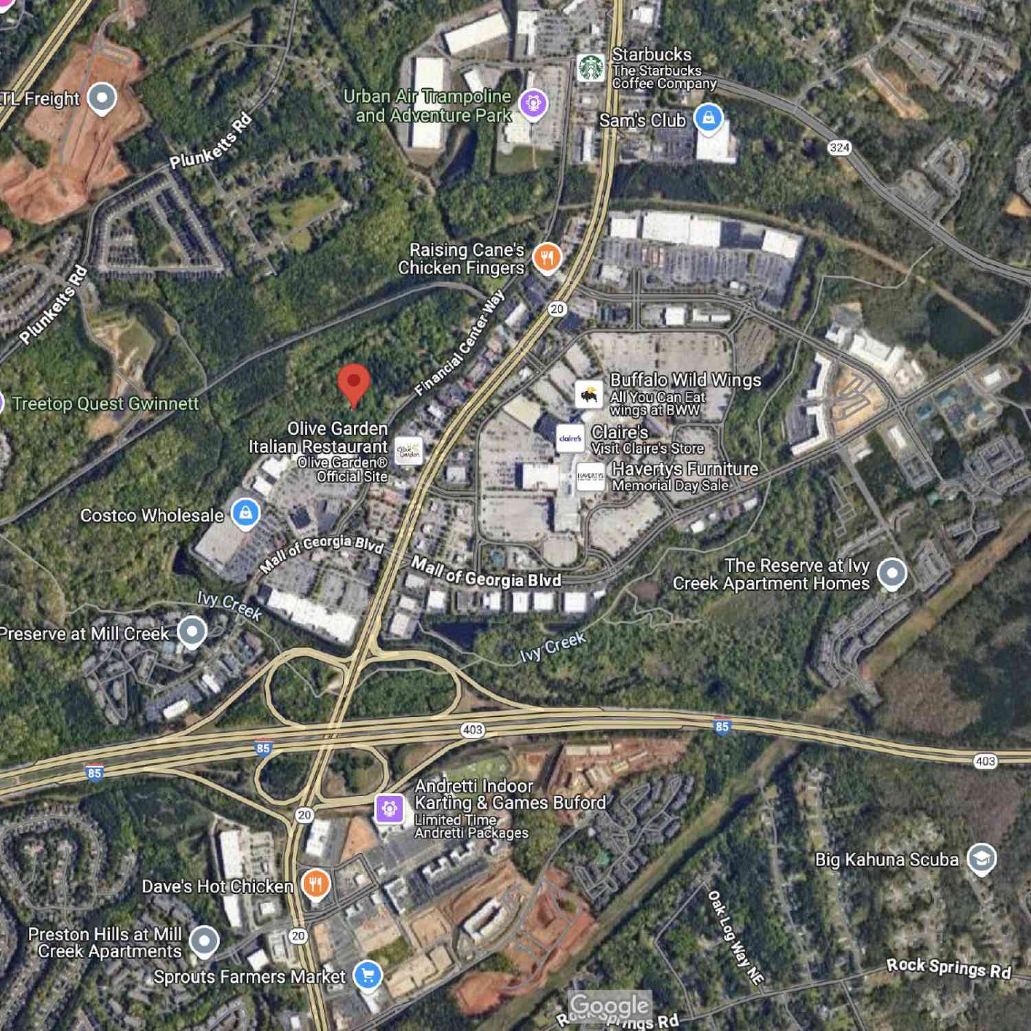 Vacant Land For Sale - 3110 Financial Center Way<br/> Buford, GA 30519