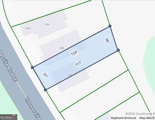 Vacant Land For Sale - 686 Thomasville Boulevard SE<br/> Atlanta, GA 30315