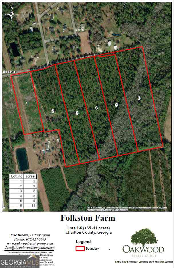 Vacant Land For Sale - Robin Lane<br/> Homeland, GA 31537