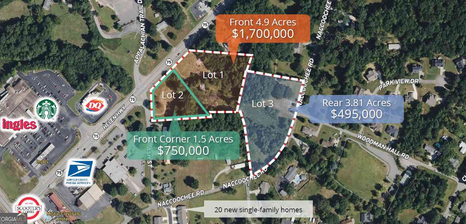 Vacant Land For Sale - 363 Old Nacoochee Road<br/> Cleveland, GA 30528