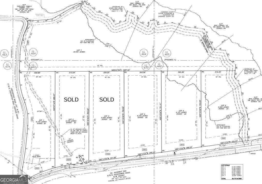 Vacant Land For Sale - Ga Highway 369<br/> Ball Ground, GA 30107