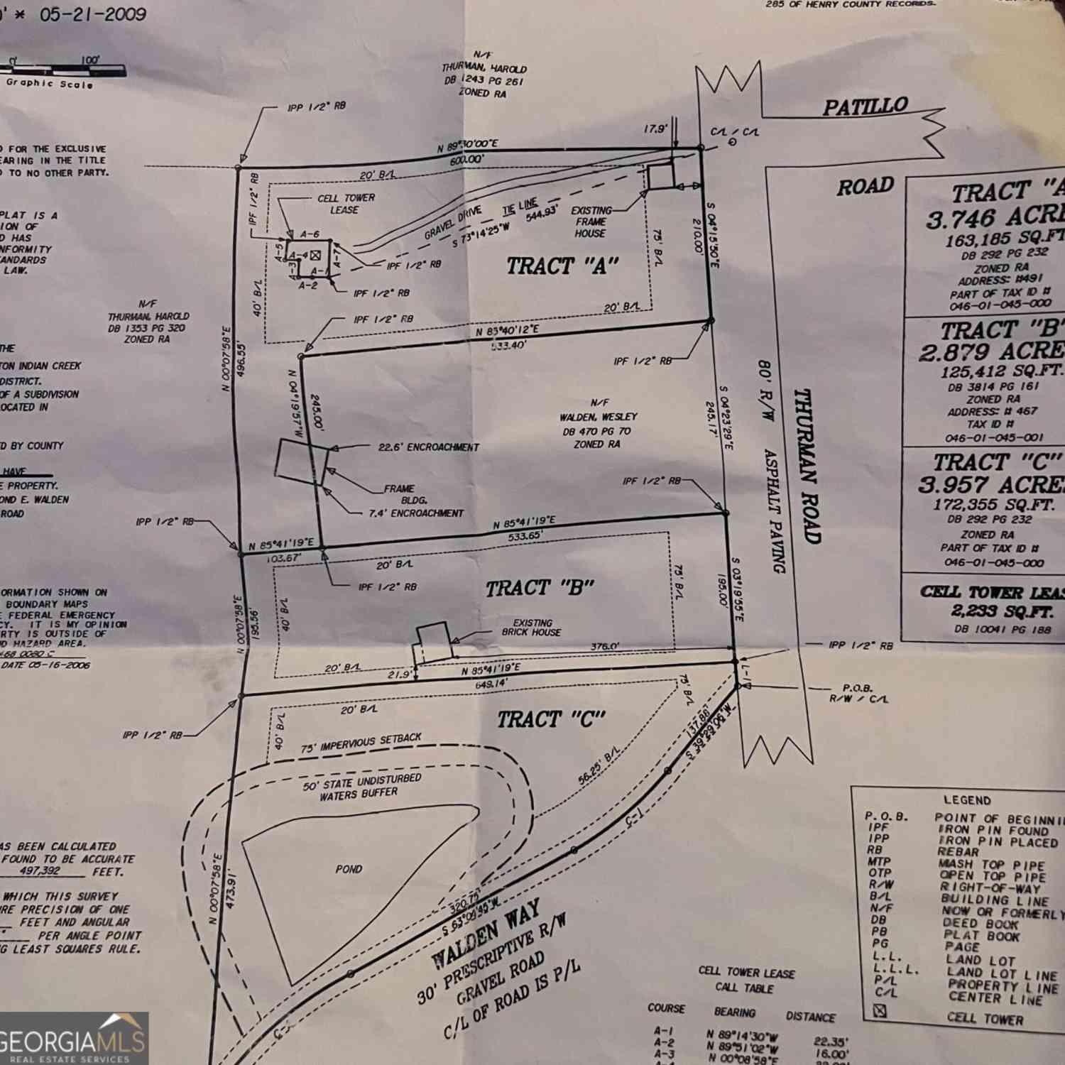 Vacant Land For Sale - 491 Thurman Road #TRACT C<br/> Stockbridge, GA 30281