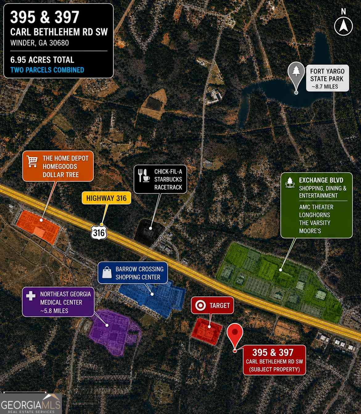 Vacant Land For Sale - 393 Carl Bethlehem Road SW<br/> Bethlehem, GA 30620