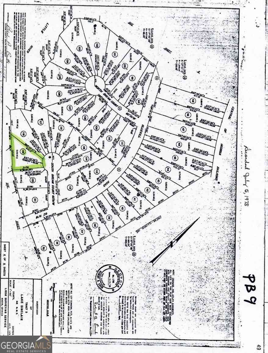 Vacant Land For Sale - Bream South Court<br/> Putnam County, Eatonton, GA 31024