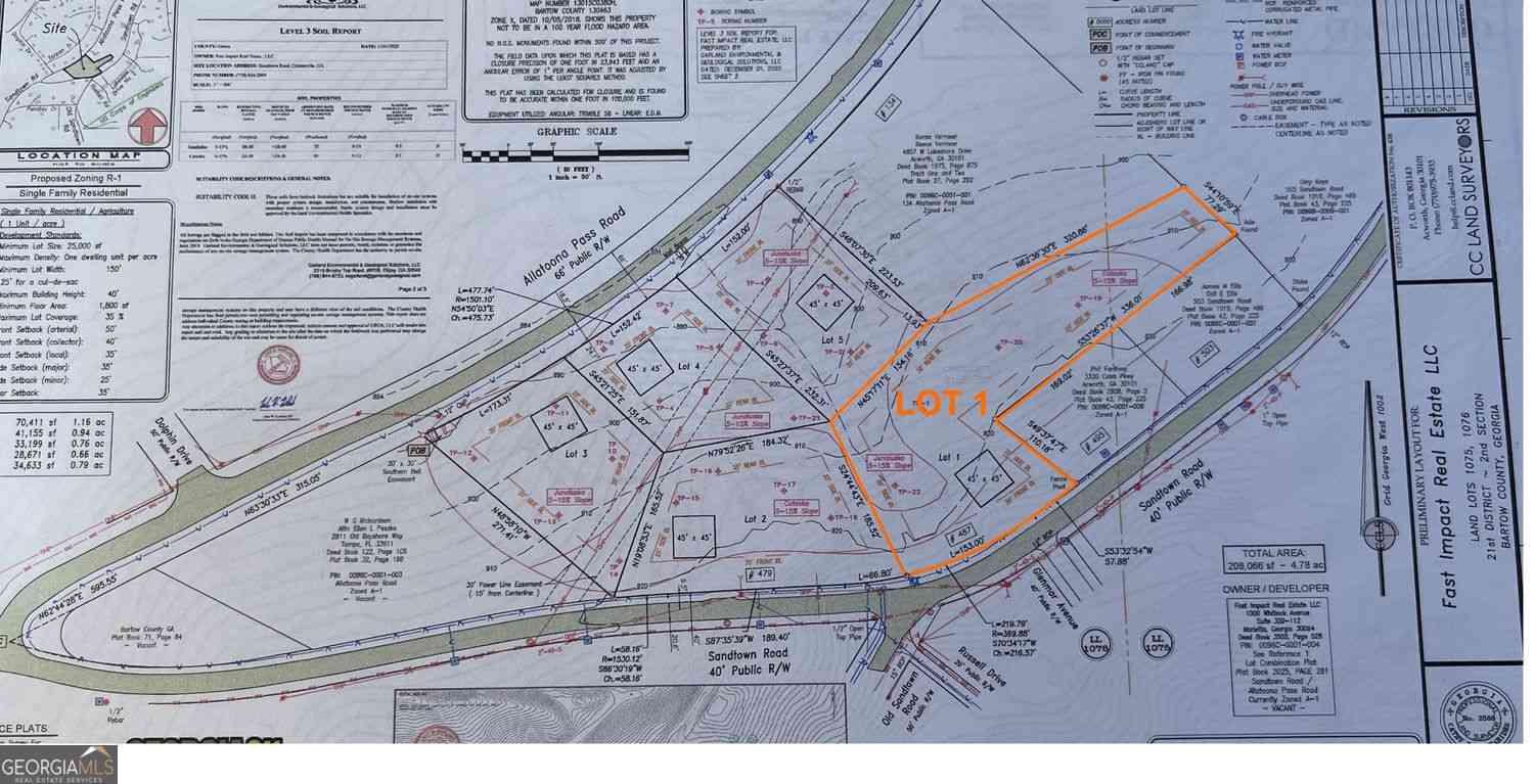 Vacant Land For Sale - 479 Sandtown Rd Se Lot 4<br/> Bartow County, Cartersville, GA 30121