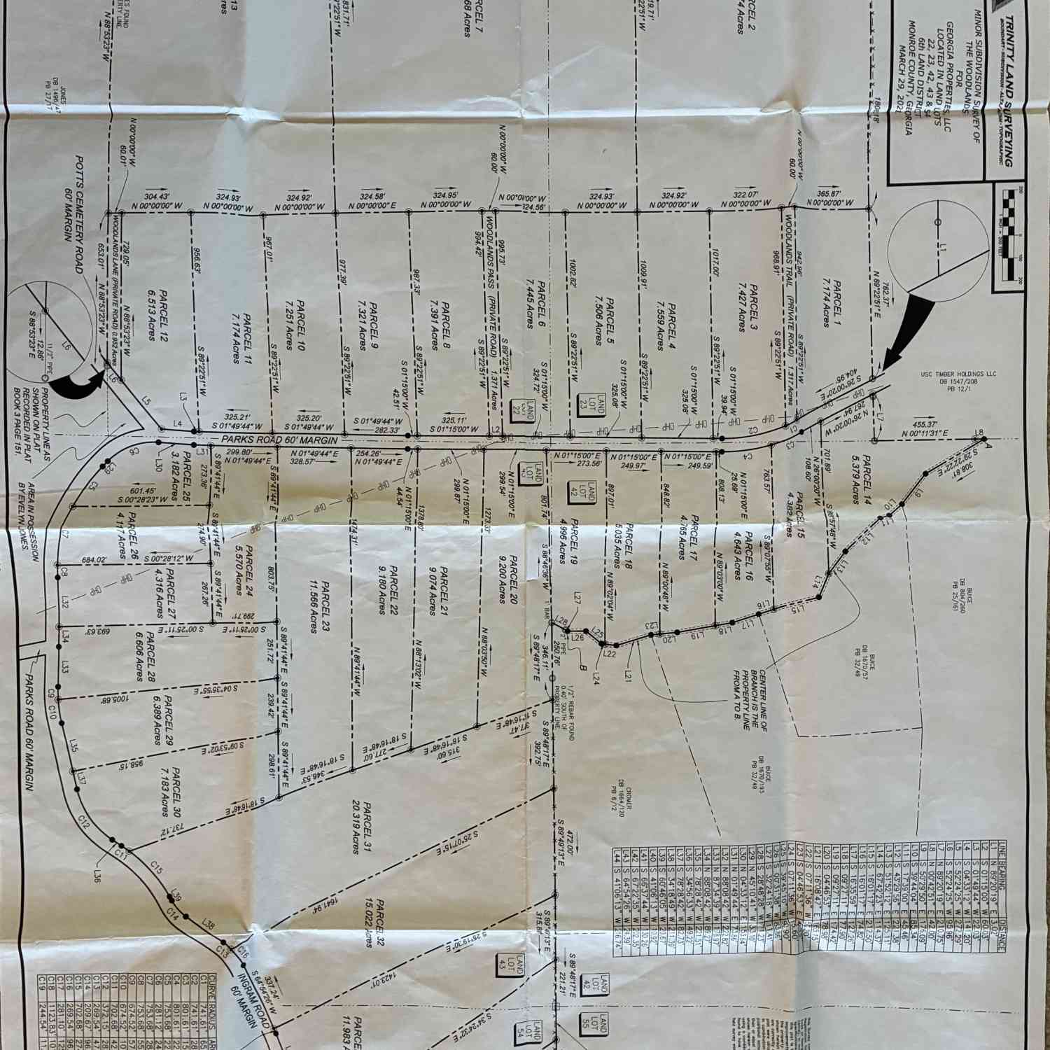 Vacant Land For Sale - 446 Parks Road<br/> Forsyth, GA 31029
