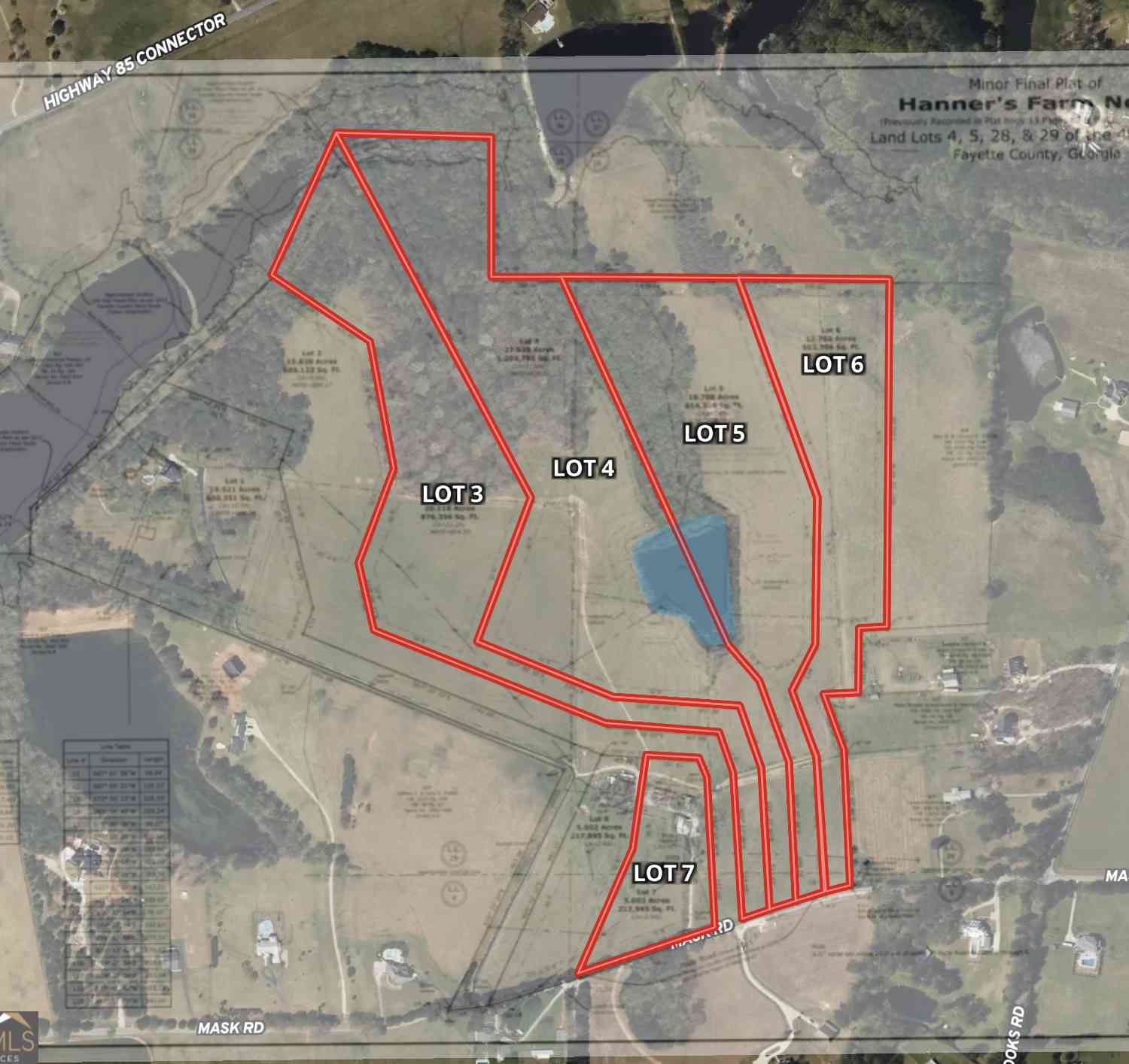 Vacant Land For Sale - LOT 3 Mask Road - Hanner's Farm North<br/> Brooks, GA 30205