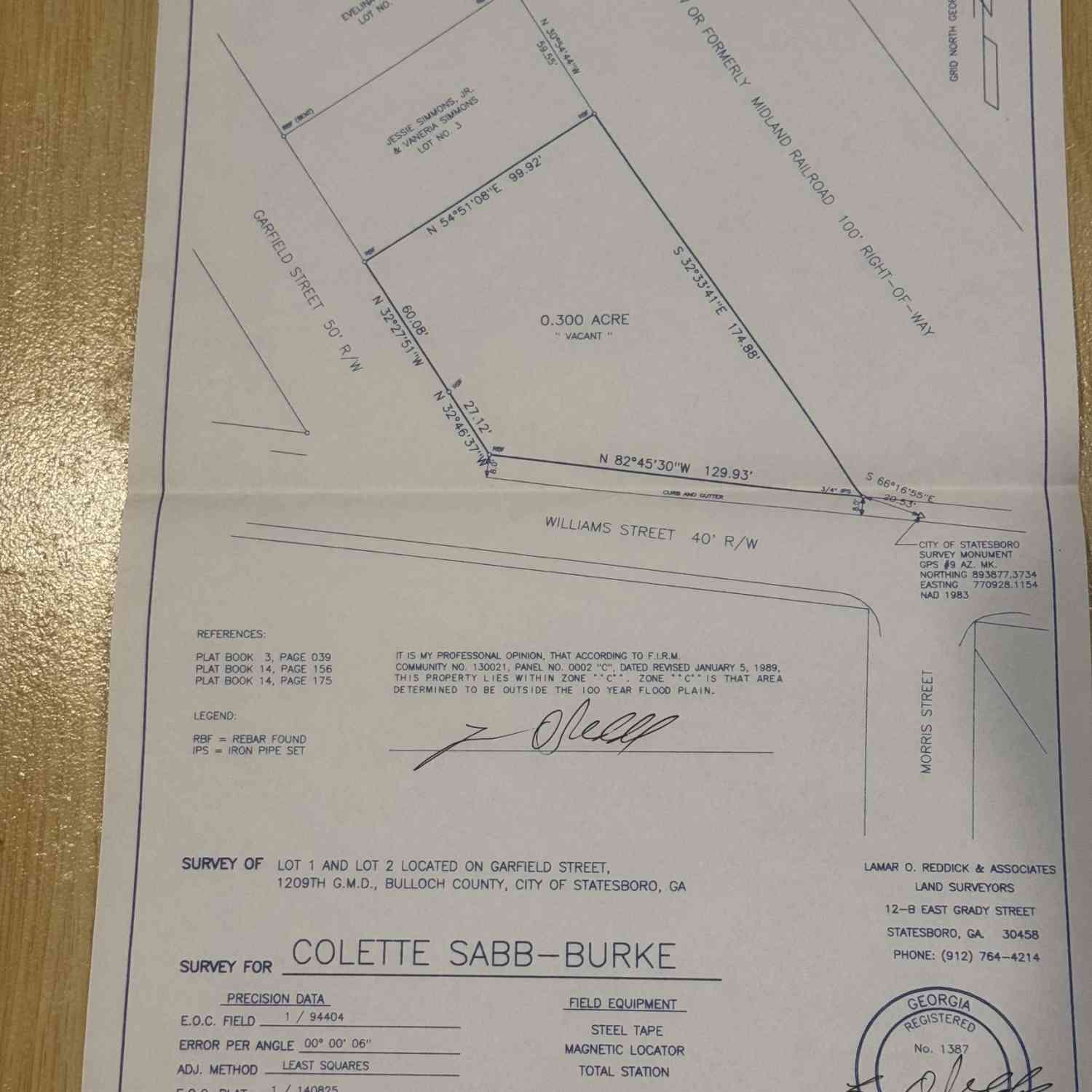 Vacant Land For Sale - LOT 1 & 2 Garfield Street<br/> Statesboro, GA 30458